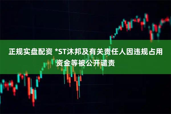 正规实盘配资 *ST沐邦及有关责任人因违规占用资金等被公开谴责